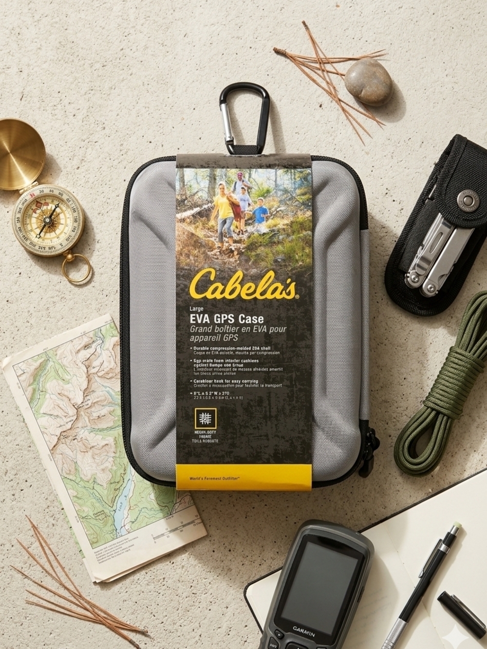 Cabela's Gray and Black Hard-shell Protective Case